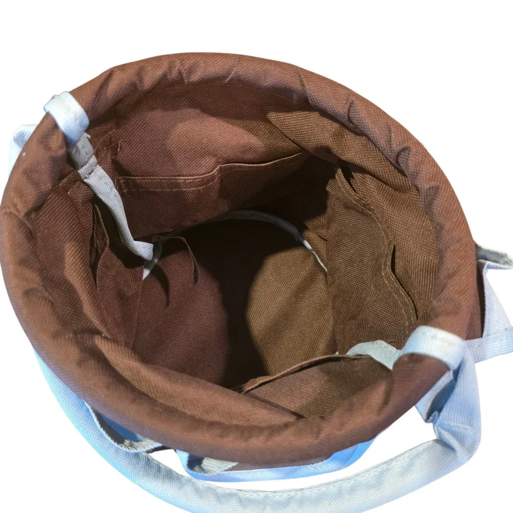 Neatnix Brown Blue Tool Caddy Organizer Bag Pockets‎ Tote Garden Craft Carry